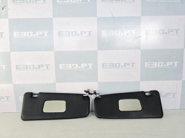 BMW E30 - Conjunto de Viseira do Sol em Preto
