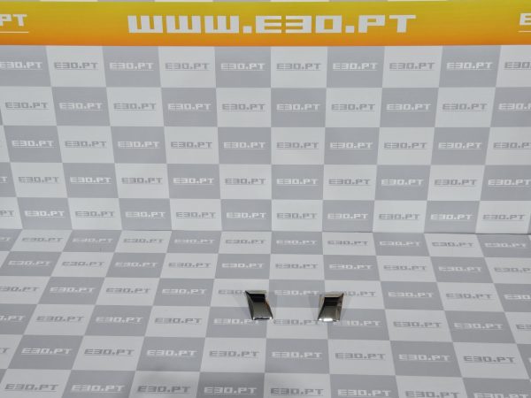 BMW E30 - Conjunto de capas de junção em cromado do para-choque da frente Pré facelift
